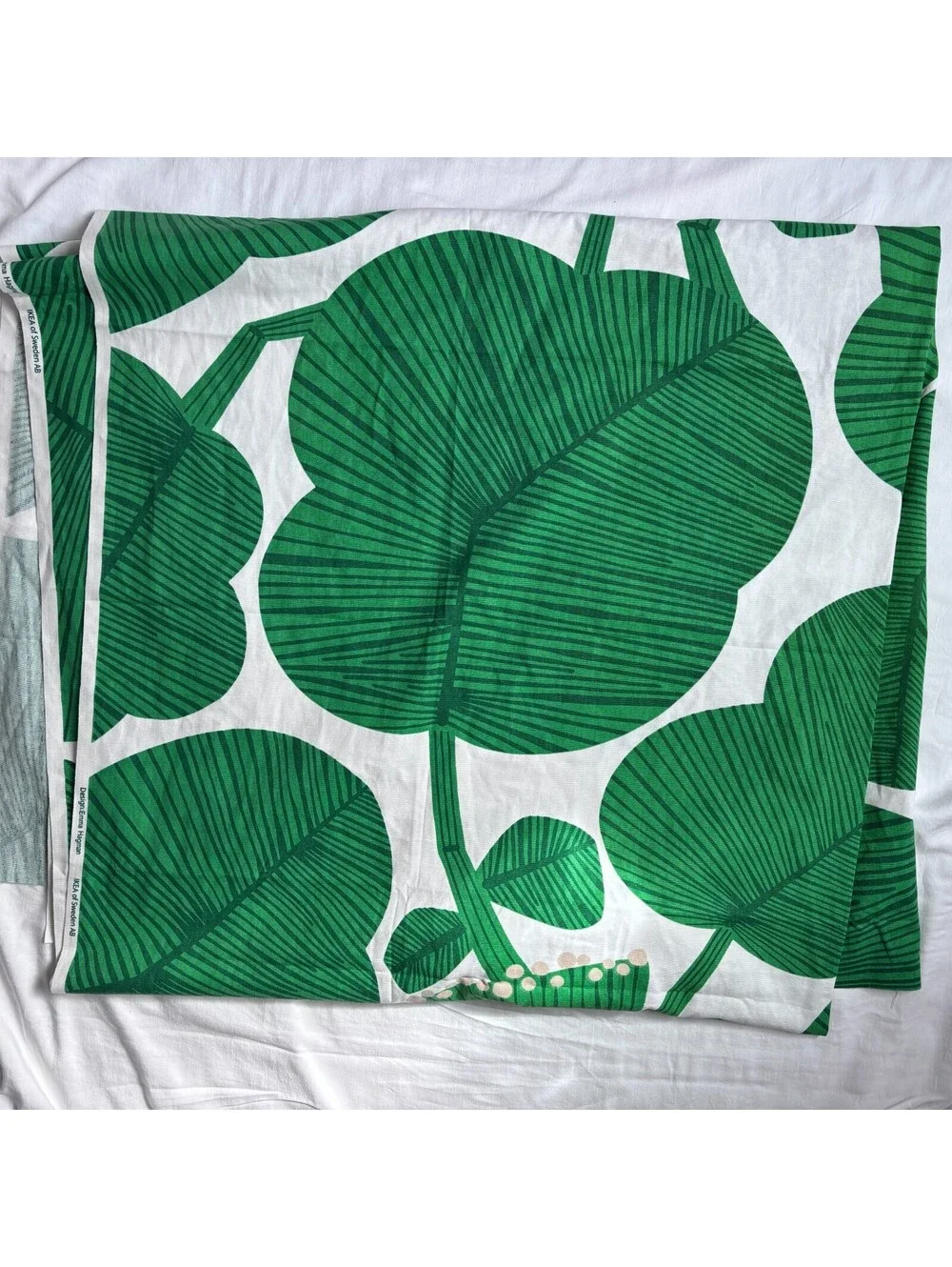 Ikea Fabric Green Tropical Print 59